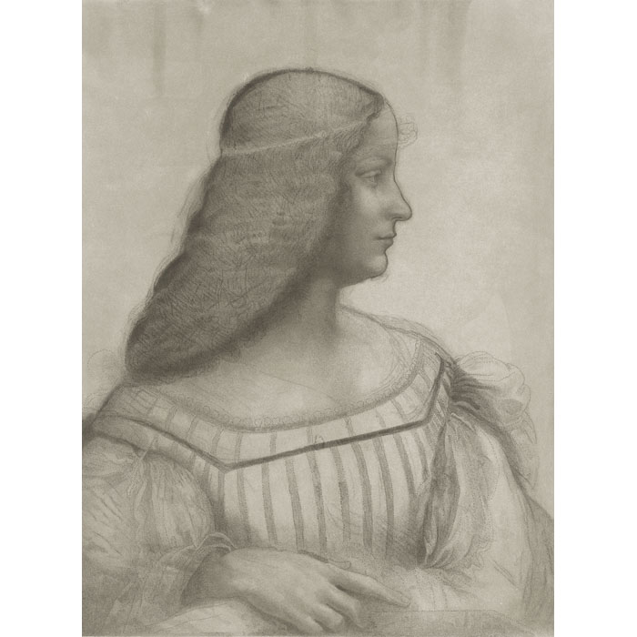 Portrait of Isabelle d’Este - Une estampe d’après Leonardo da Vinci