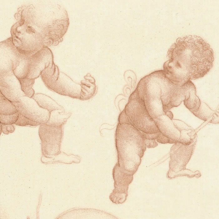 Study of a child - Une estampe d’après Leonardo da Vinci