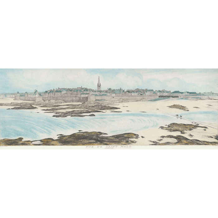 Saint-Malo - Une estampe d’après Jean Nicolas Louis Durand