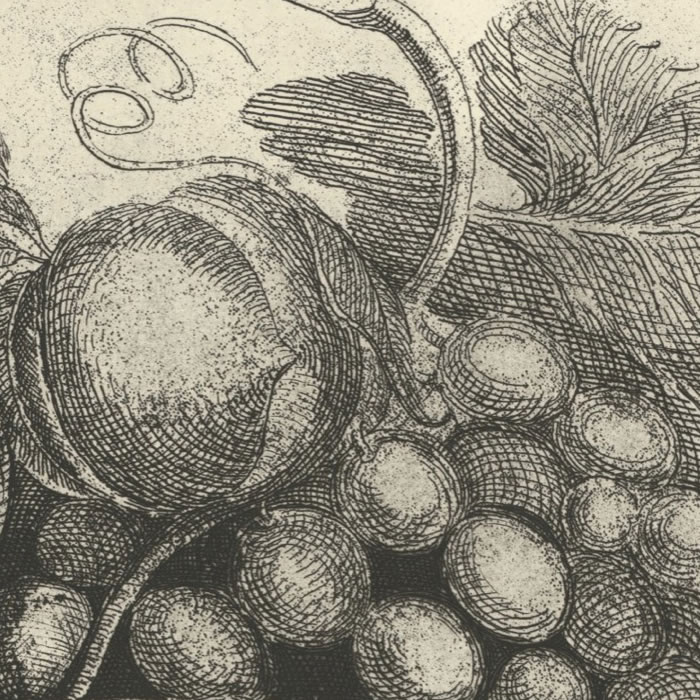 Basket of fruit - Une estampe d’après Démétrius Galanis