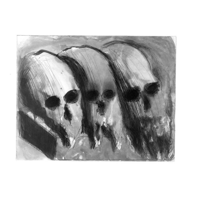 Vanité aux trois crânes - Une estampe d’après Miquel Barceló