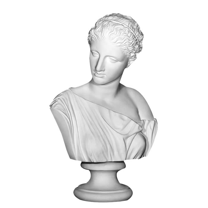 Bust Artemis, known as the Diana of Gabii - Greco-Roman antiquities - Reproduction d’une sculpture du Musée du Louvre, Paris