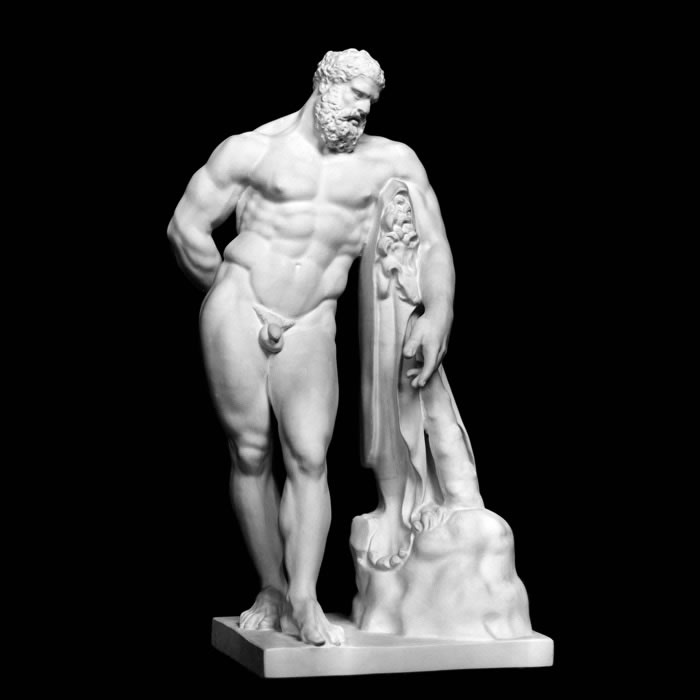 The Farnese Hercules - Greco-Roman antiquities - Reproduction d’une sculpture du Musée Archéologique National, Naples