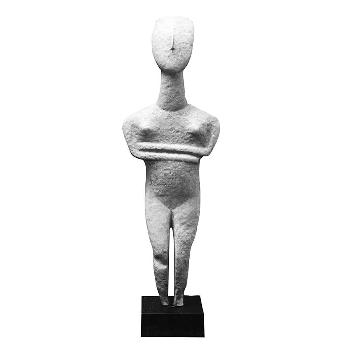 Idole des Cyclades - Antiquités gréco-romaines - Reproduction d’une sculpture du Musée du Louvre, Paris