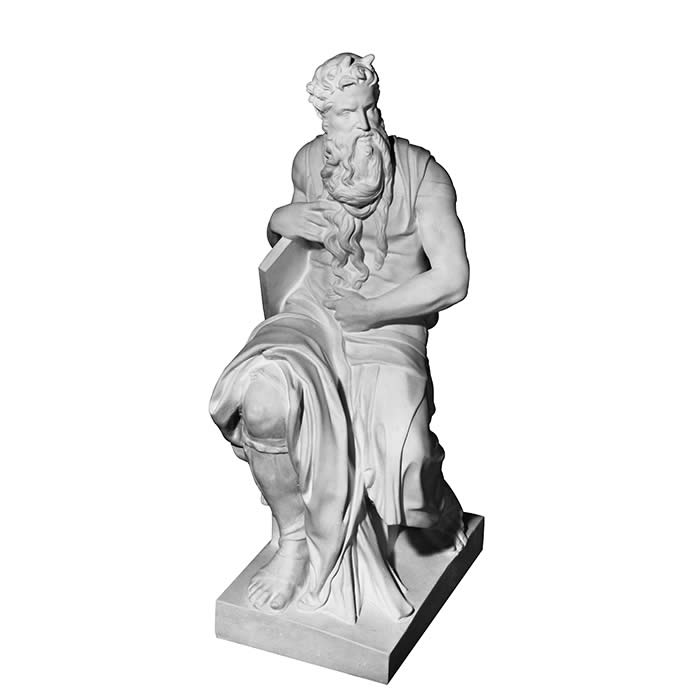 Moïse assis - Renaissance - Reproduction d’une sculpture de la Basilique Saint-Pierre-aux-Liens, Rome