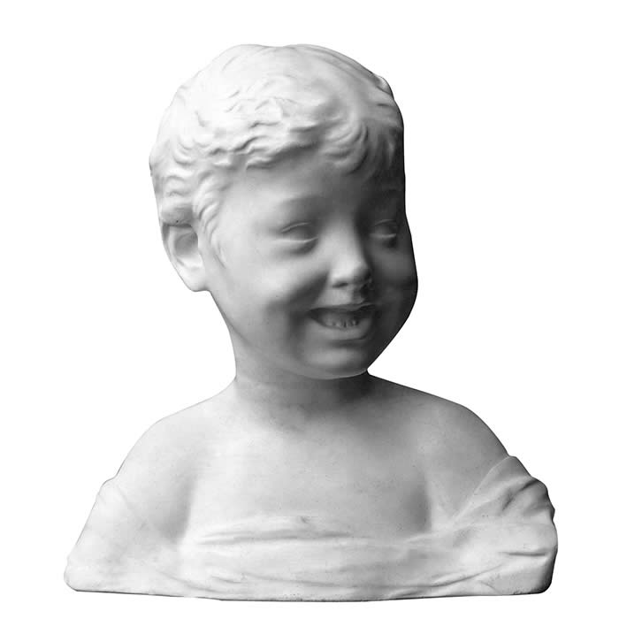 Buste de l’enfant rieur - Renaissance - Reproduction d’une sculpture du Kunsthistorisches Staatsmuseum, Vienne