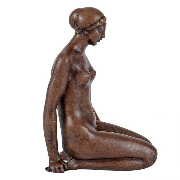 Woman sitting on her heels, by Aristide Maillol - Reproduction d’une sculpture du Musée d’Orsay, Paris